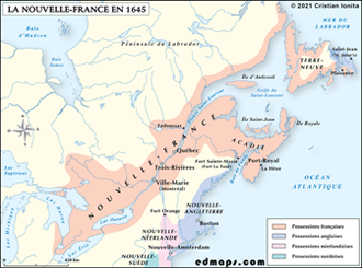 La Nouvelle-France en 1645